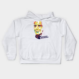 anthony bourdain wpap style 2 Kids Hoodie